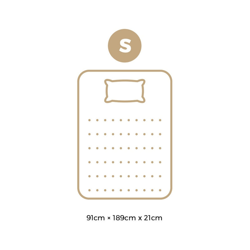 Bedra Single Mattress Pocket Spring Coil Sleep Foam Extra Firm 21cm