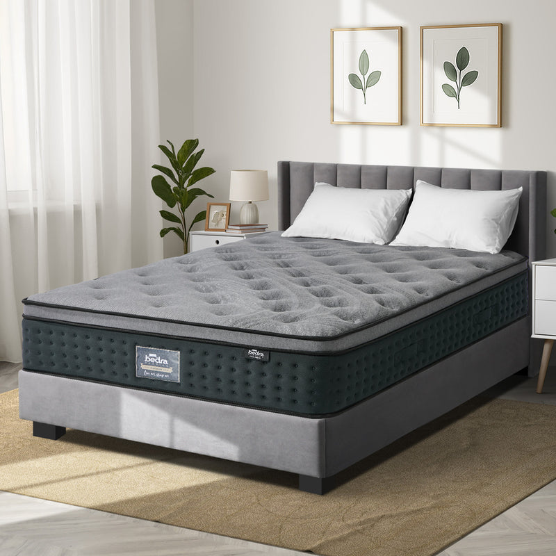 Bedra Double Mattress Euro Top Spring Medium Firm 34cm