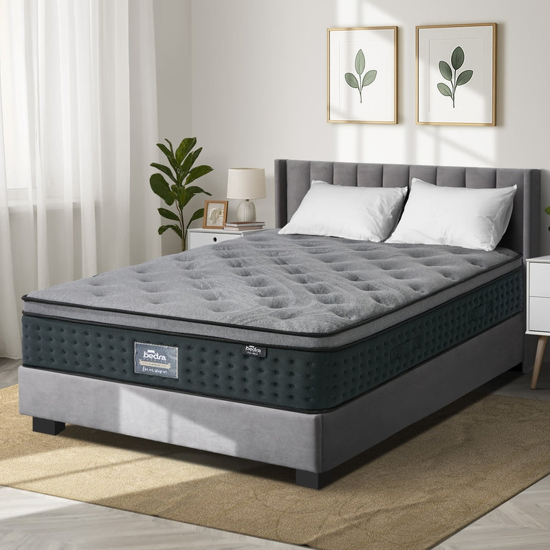 Bedra King Mattress Euro Top Spring Medium Firm 34cm