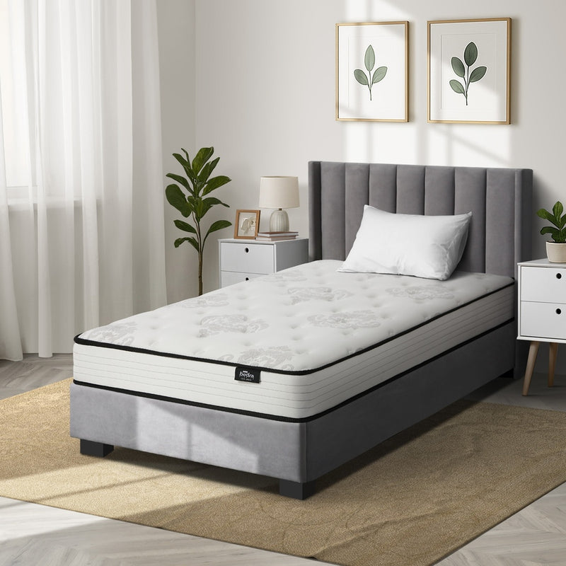 Bedra King Single Mattress Bonnell Spring Foam Bed Medium Firm 16cm