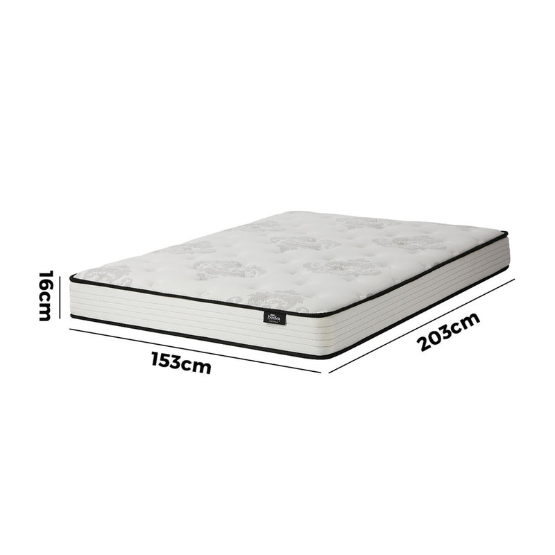 Bedra Queen Mattress Bonnell Spring Foam Bed Medium Firm 16cm