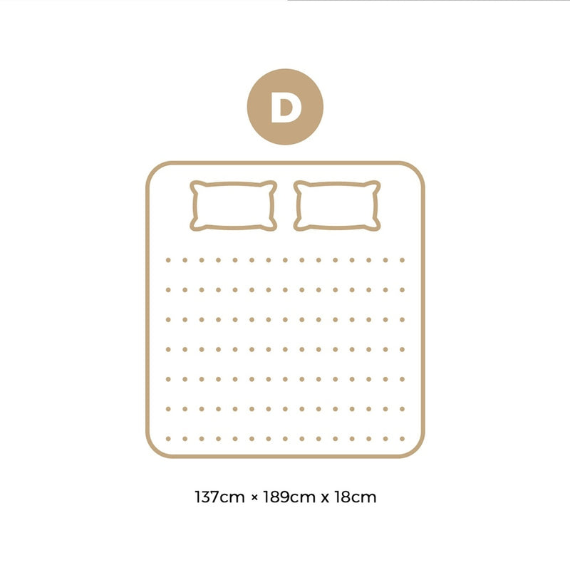 Bedra Double Mattress Breathable Bonnell Spring Foam 18cm