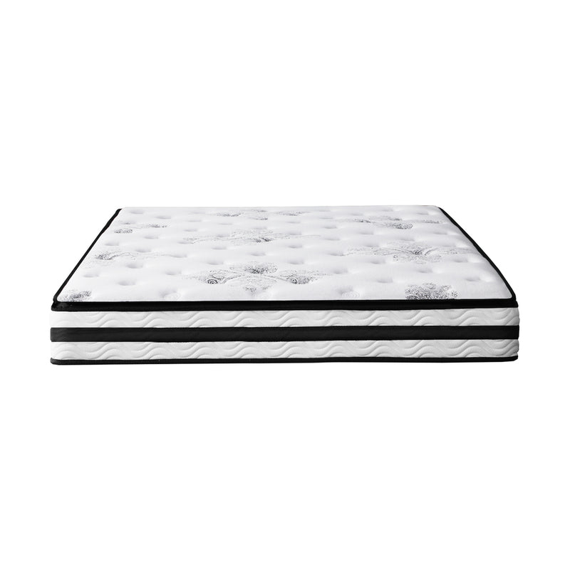 Bedra Queen Mattress Breathable Luxury Bed Bonnell Spring Foam Medium Firm 22cm