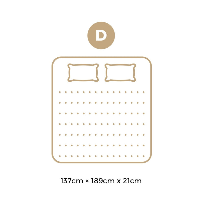 Bedra Double Mattress Breathable Bonnell Spring 21cm