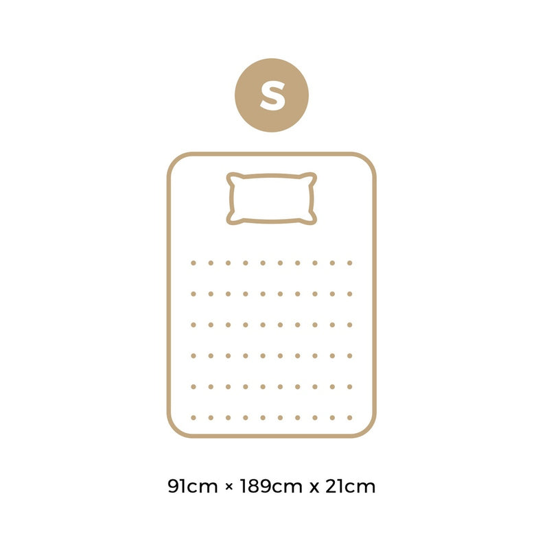 Bedra Single Mattress Breathable Bonnell Spring Foam 21cm