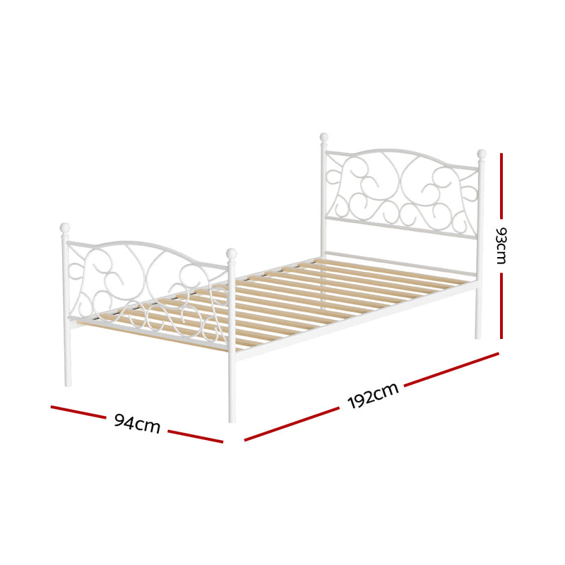 Artiss Bed Frame Single Size Metal Frame GROA