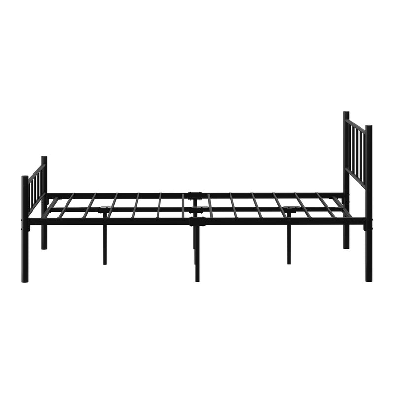 Oikiture Bed Frame King Single Metal Base Platform Black COMA