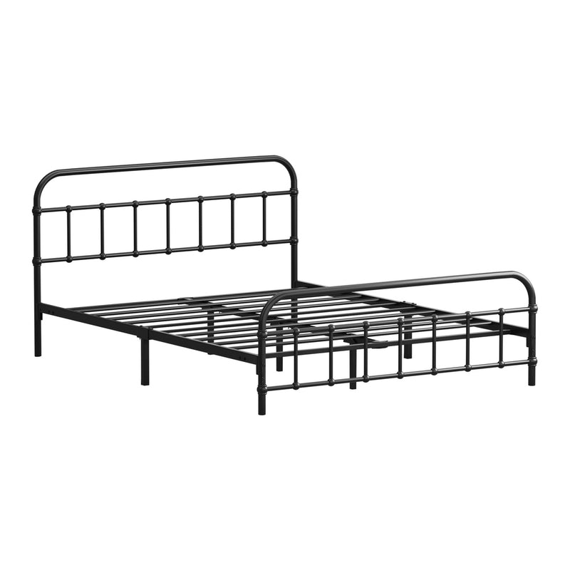 Oikiture Metal Bed Frame Double Size Bed Base Platform