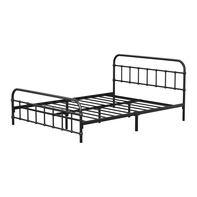 Oikiture Metal Bed Frame Double Size Bed Base Platform
