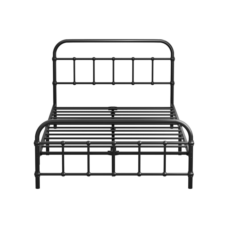 Oikiture Metal Bed Frame King Single Size Bed Base Platform