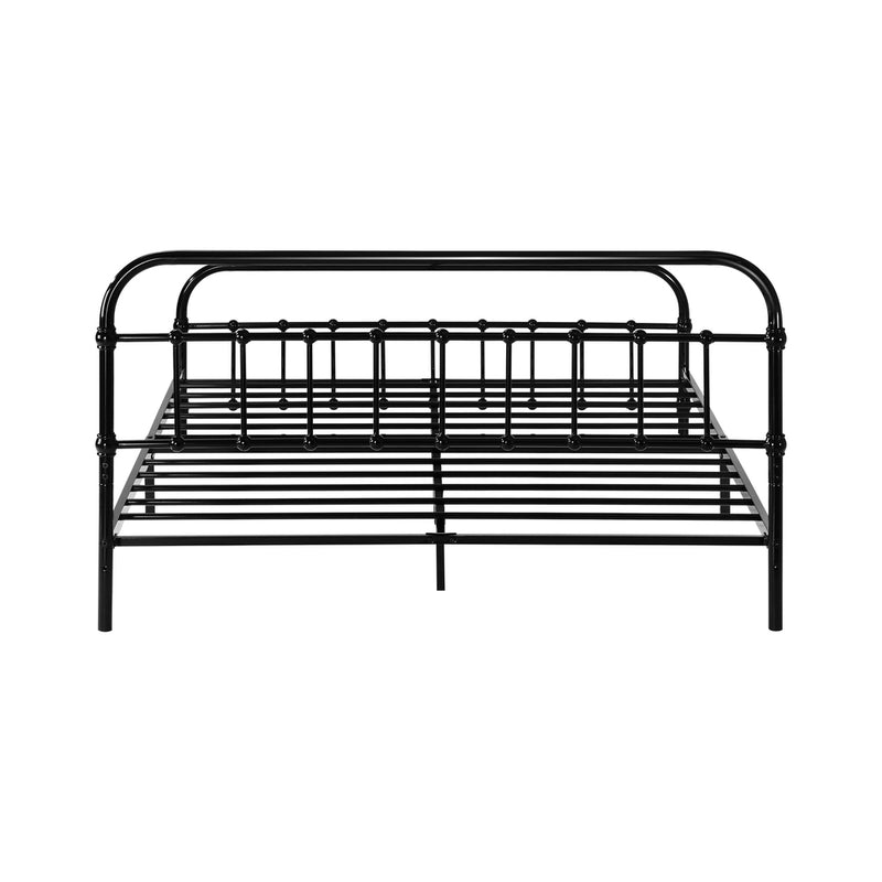 Oikiture Metal Bed Frame Queen Size Bed Base Platform