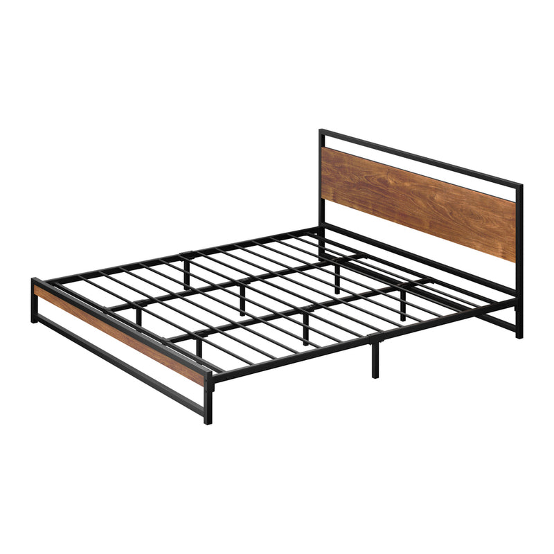 Oikiture Metal Bed Frame King Size Beds Base Platform Wood
