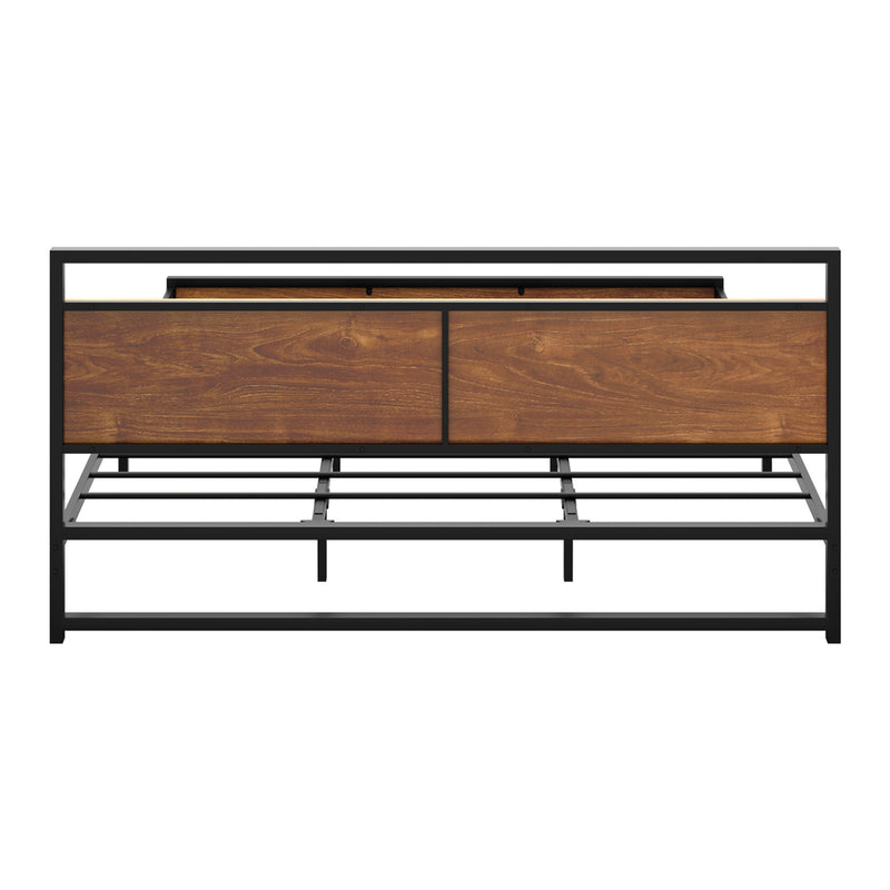 Oikiture Metal Bed Frame King Size Beds Base Platform Wood