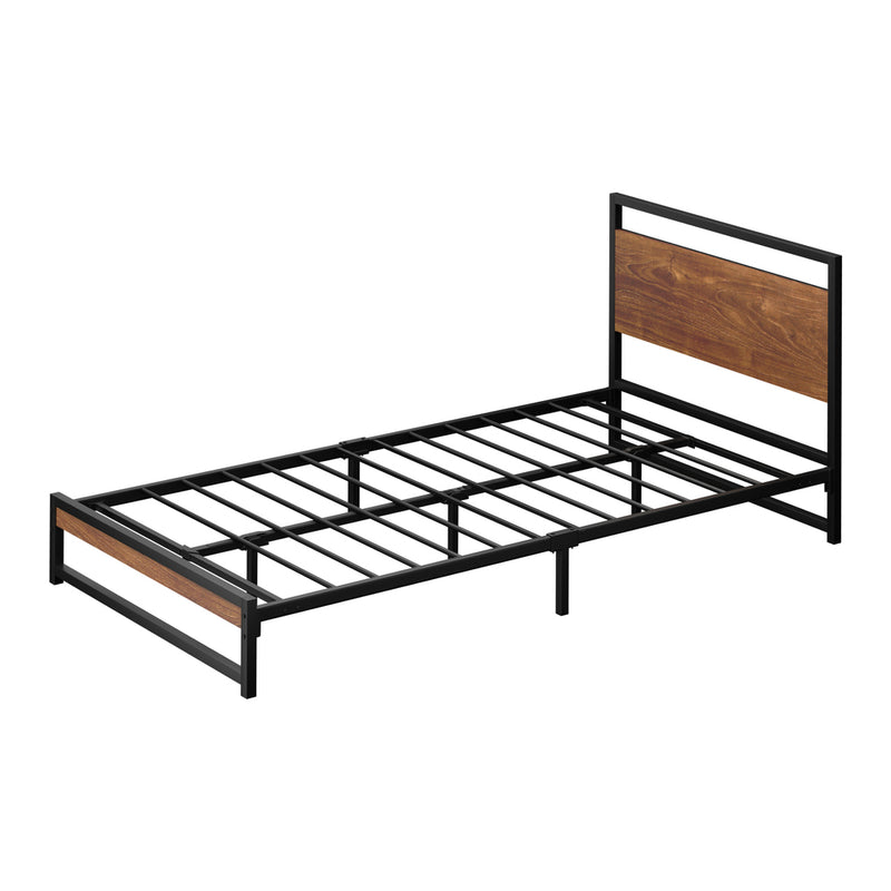 Oikiture Metal Bed Frame King Single Size Beds Base Platform Wood