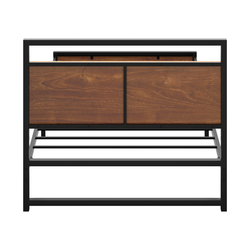 Oikiture Metal Bed Frame Single Size Beds Base Platform Wood