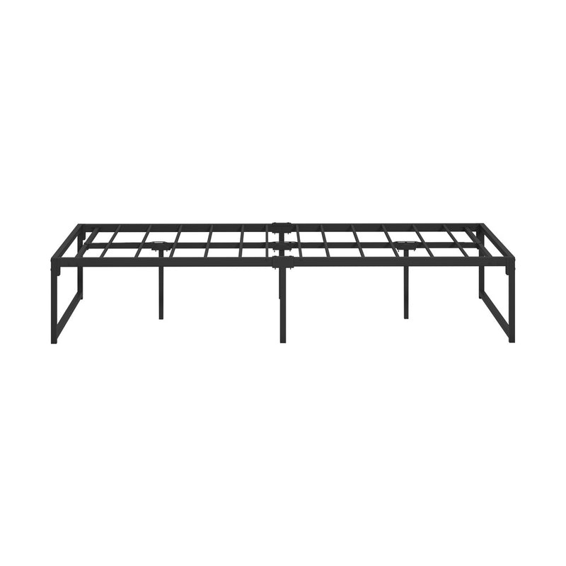 Oikiture Metal Bed Frame King Single Beds Platform Black