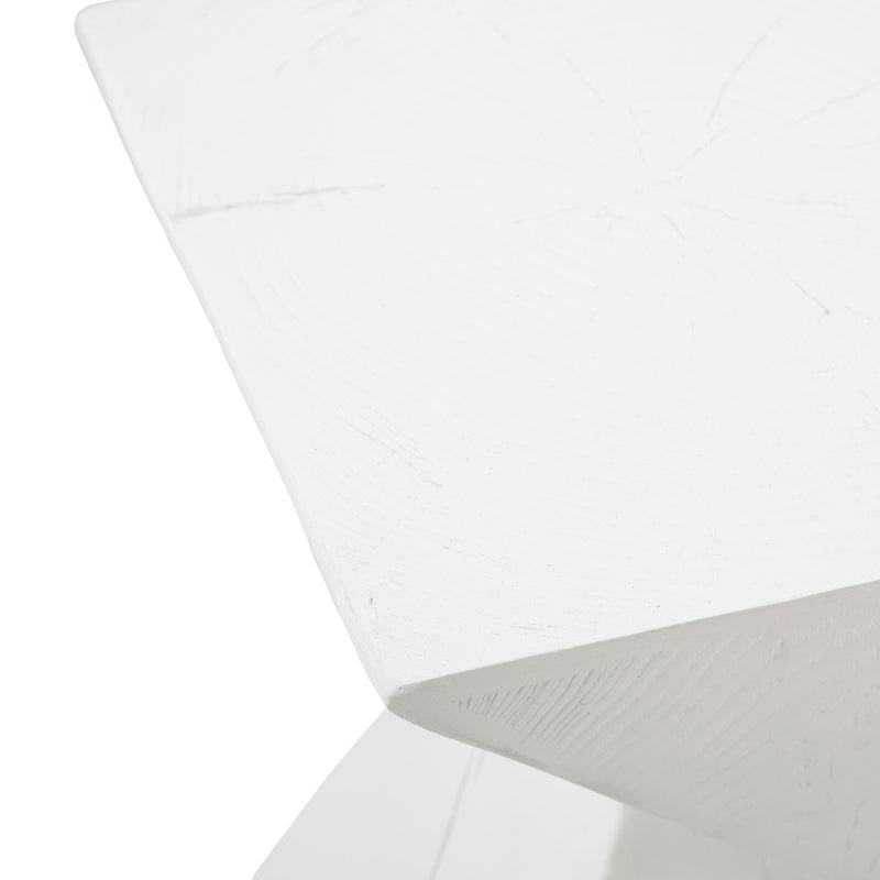 Oikiture Side Table Terrazzo Concrete White