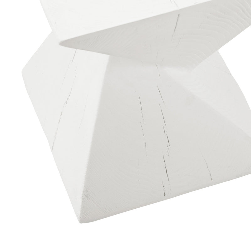 Oikiture Side Table Terrazzo Concrete White