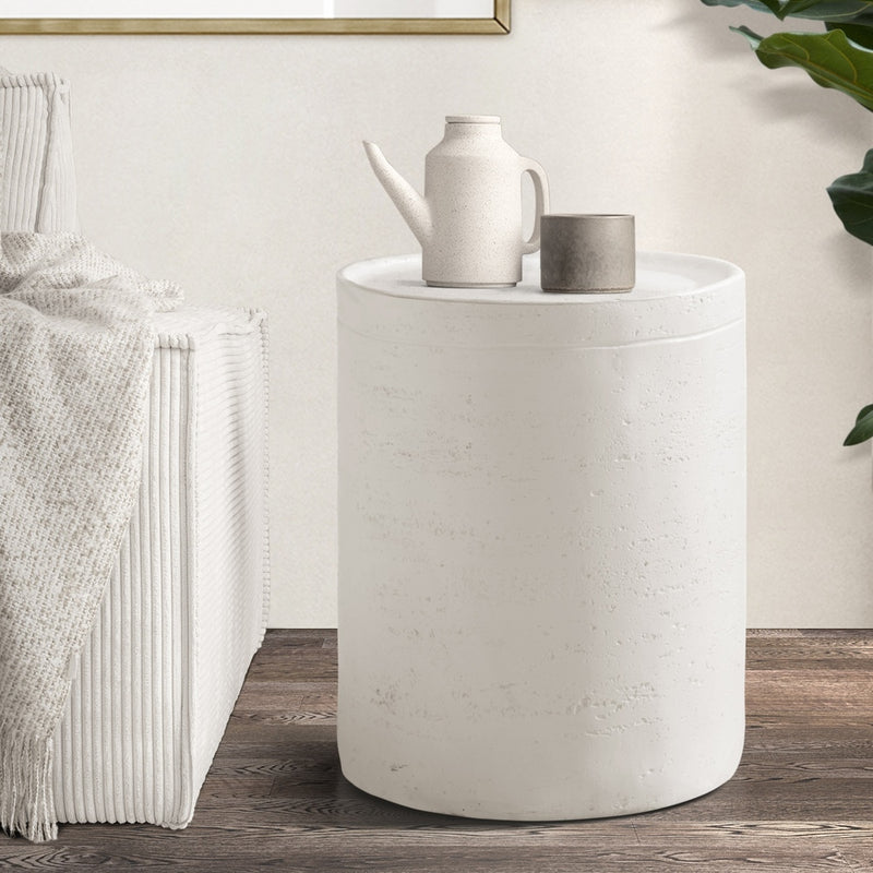Oikiture Side Table Outdoor Stool Terrazzo Concrete