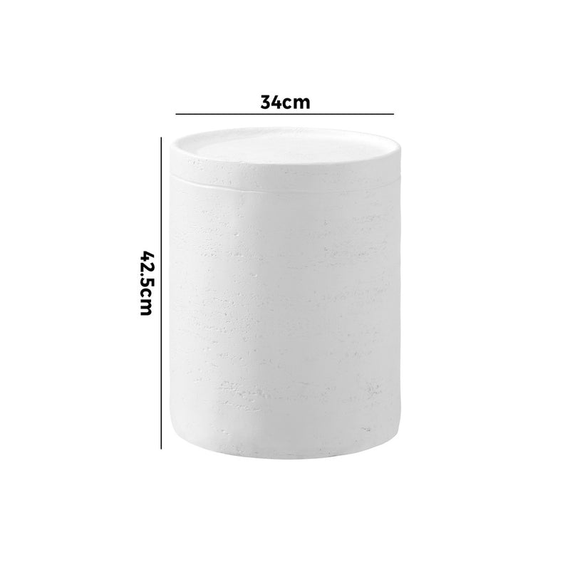 Oikiture Side Table Outdoor Stool Terrazzo Concrete