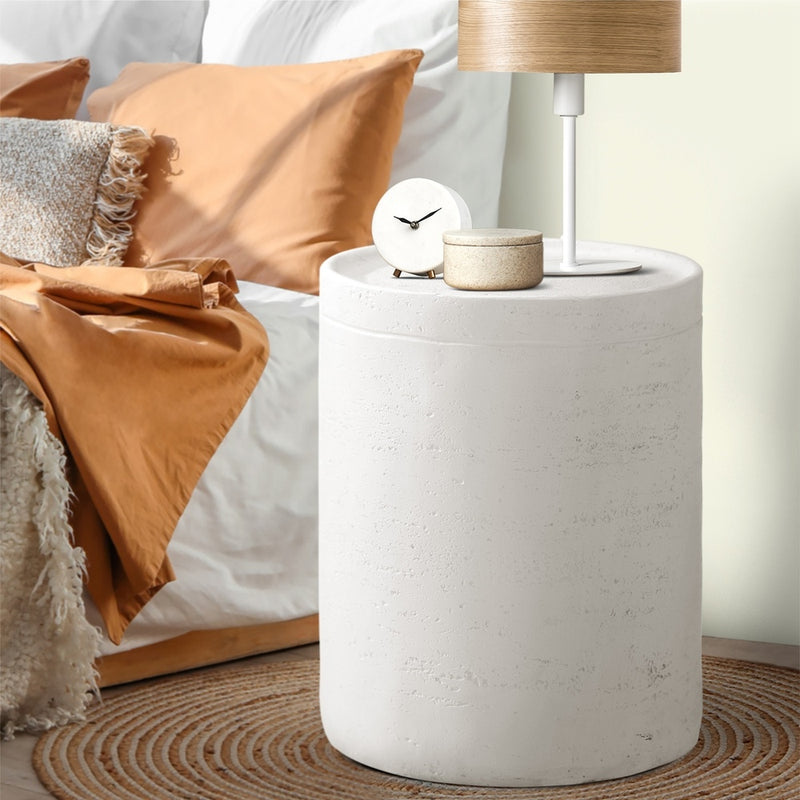 Oikiture Side Table Outdoor Stool Terrazzo Concrete