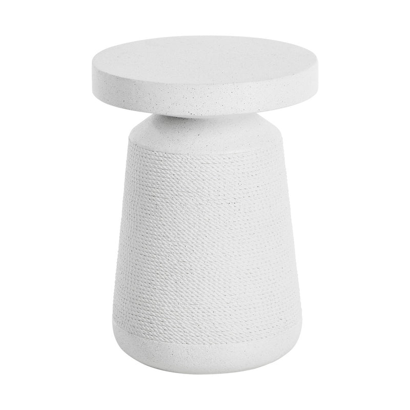Oikiture Coffee Bedside Table Nightstand White