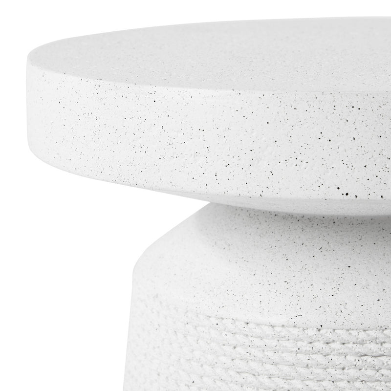 Oikiture Coffee Bedside Table Nightstand White