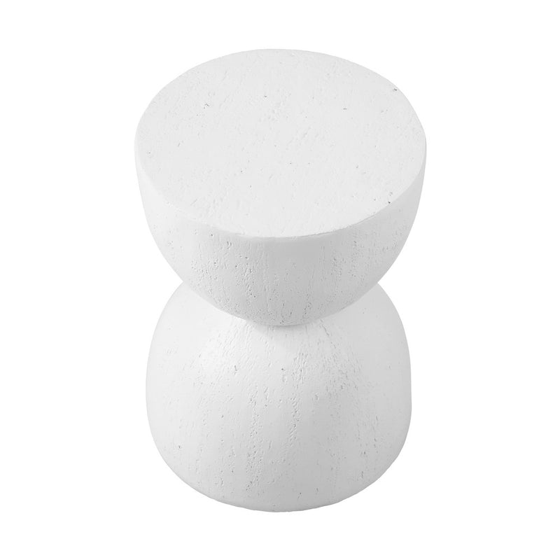 Oikiture Side Table Terrazzo Hourglass Stand