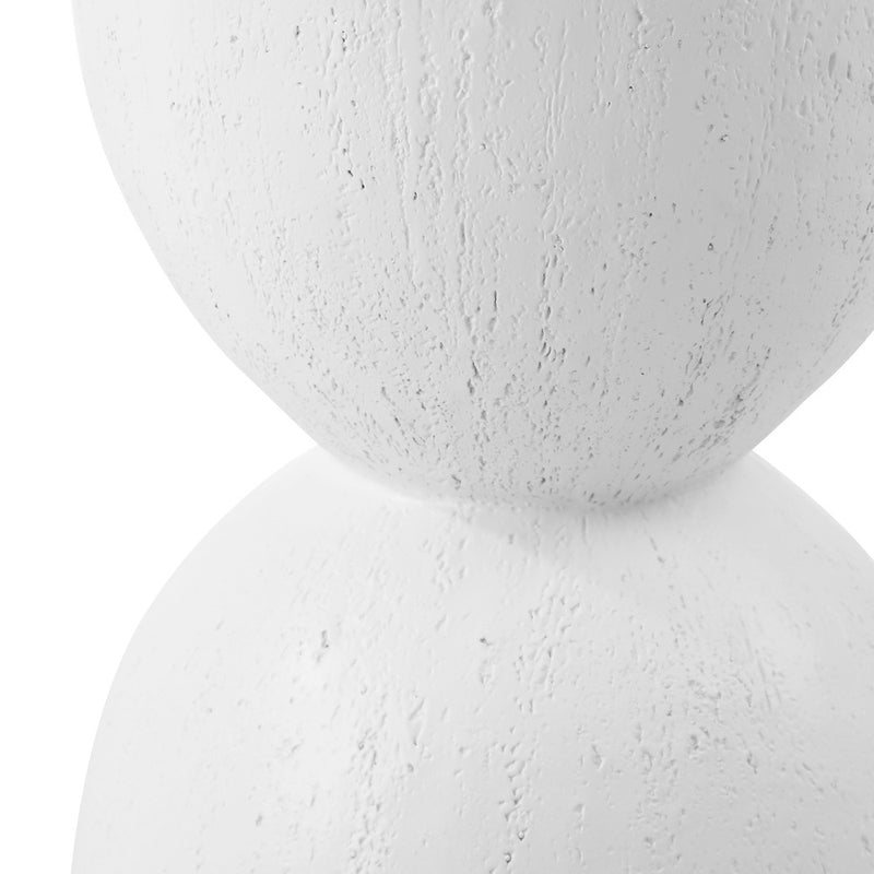 Oikiture Side Table Terrazzo Hourglass Stand