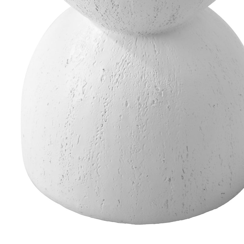 Oikiture Side Table Terrazzo Hourglass Stand