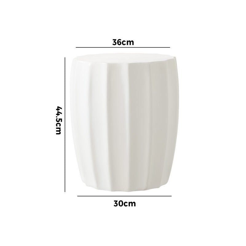 Oikiture Side Table Terrazzo Concrete Outdoor Stand