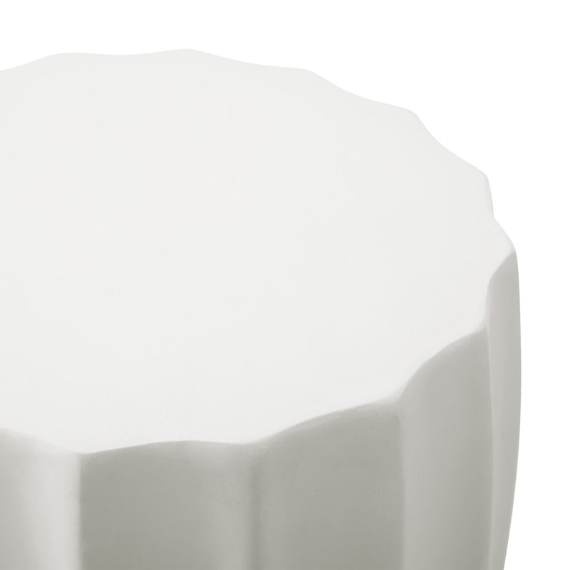 Oikiture Side Table Terrazzo Concrete Outdoor Stand