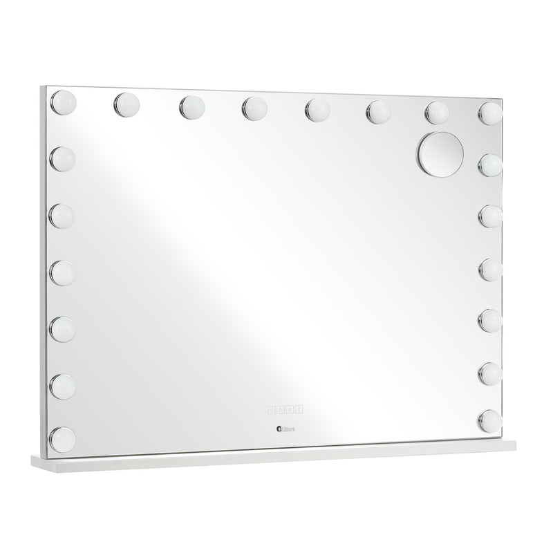 Oikiture Bluetooth Hollywood Makeup Mirror 20 LED Light 100x72cm