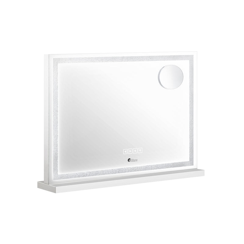 Oikiture Bluetooth Makeup Mirror Crystal LED 58x49cm