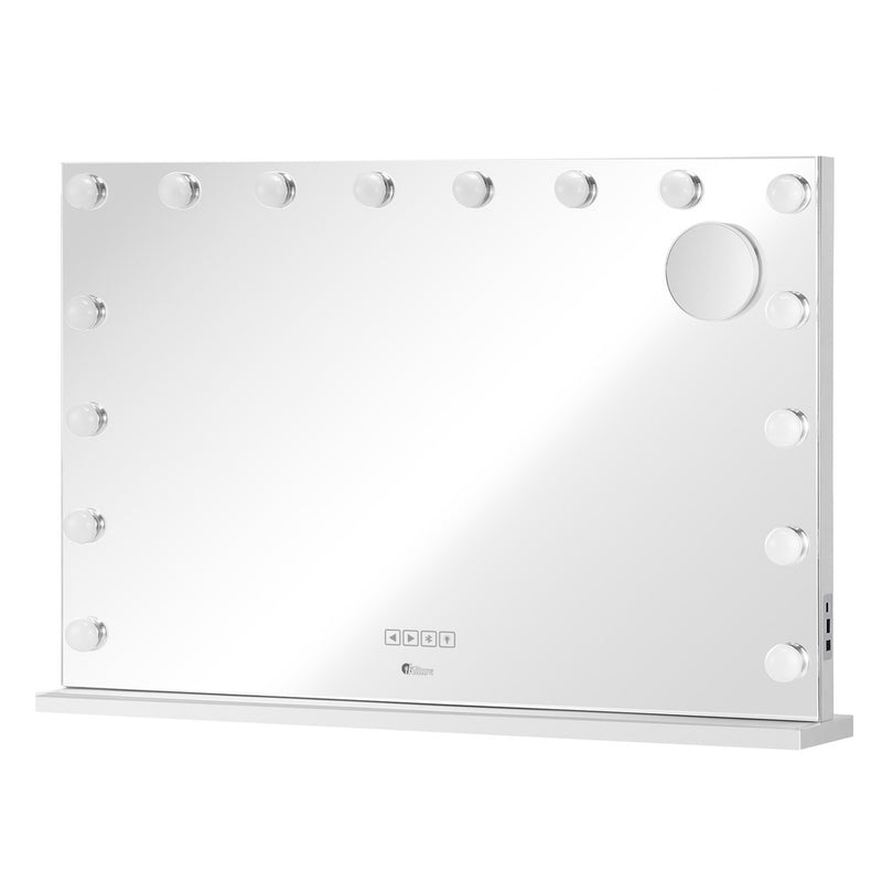 Oikiture Bluetooth Hollywood Makeup Mirror 16 LED Light 90x62cm