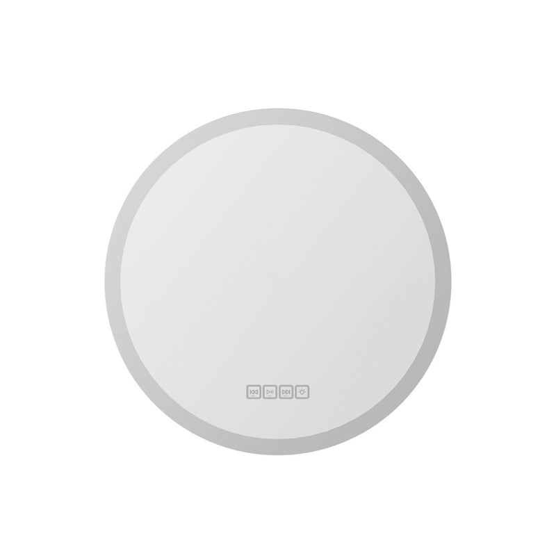 Embellir Bluetooth LED Wall Mirror With Light 50CM Bathroom Decor Round Mirrors