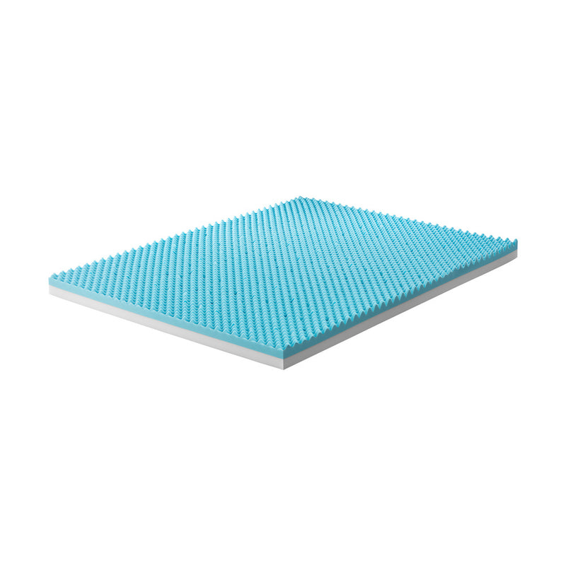 Bedra Memory Foam Mattress Topper Reversible Cool Gel 10cm Double