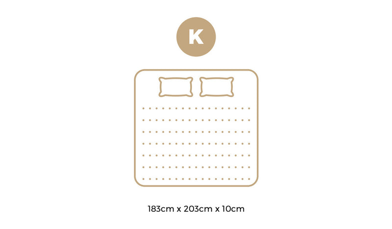Bedra Memory Foam Mattress Topper Reversible Cool Gel 10cm King