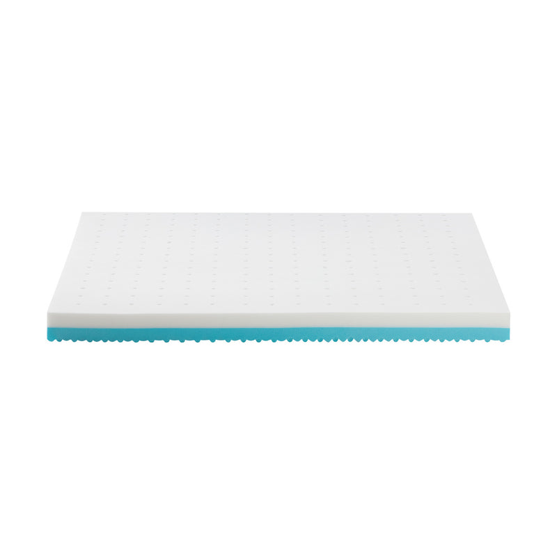 Bedra Memory Foam Mattress Topper Reversible Cool Gel 10cm King Single