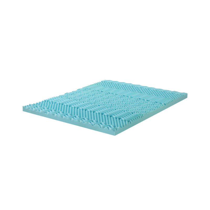 Bedra Cool Gel Memory Foam Mattress Topper 7-Zone 8CM Double