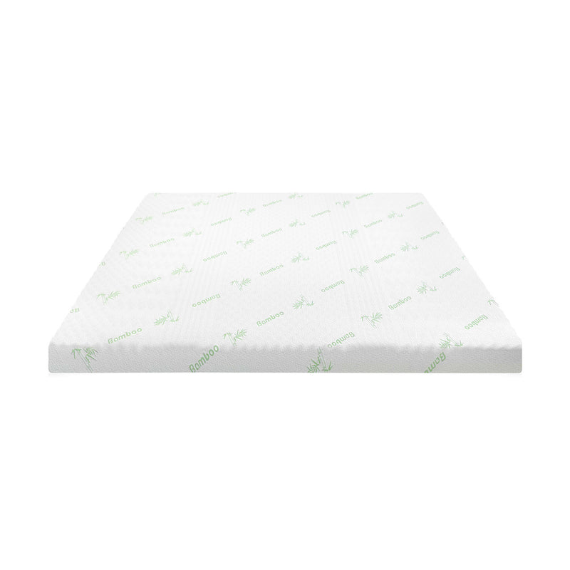 Bedra Memory Foam Mattress Topper Cool Gel Bamboo Cover 7-Zone 8CM King