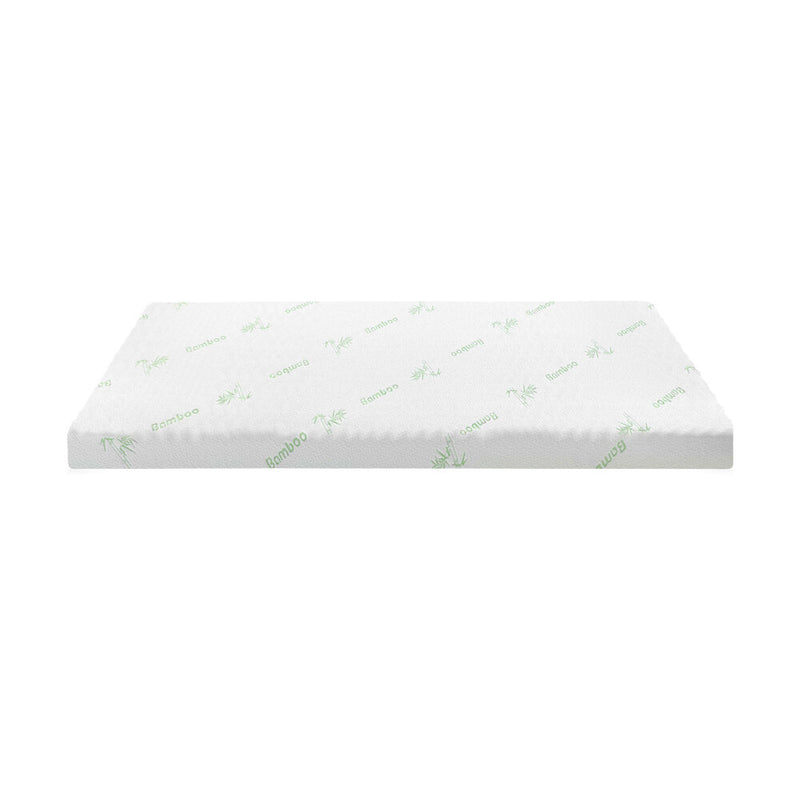 Bedra Memory Foam Mattress Topper Cool Gel Bamboo Cover 7-Zone 8CM King Single
