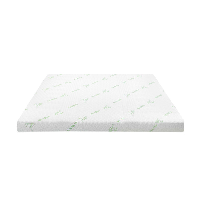 Bedra Memory Foam Mattress Topper Cool Gel Bamboo Cover 7-Zone 8CM Queen