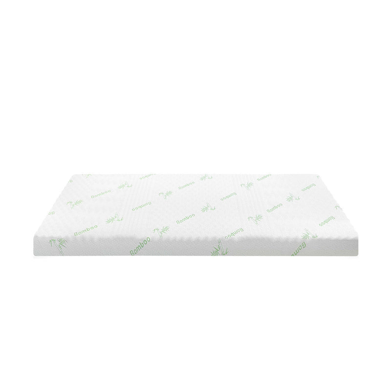 Bedra Memory Foam Mattress Topper Cool Gel Bed Bamboo Cover 7-Zone 8CM Single