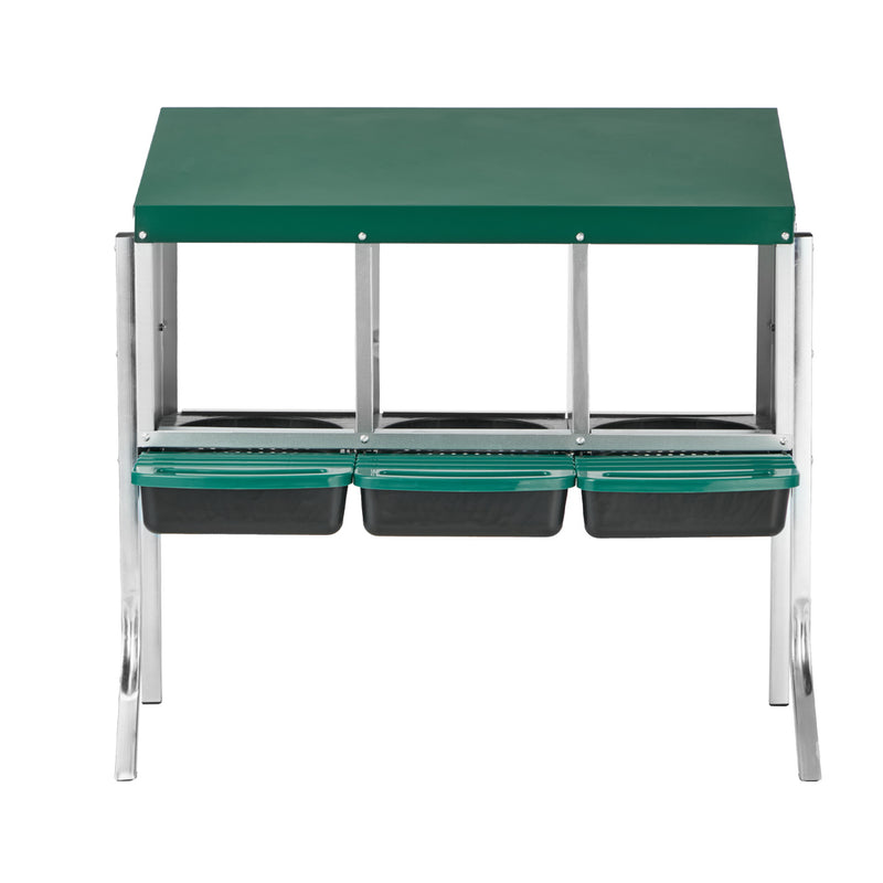 Alopet 3 Holes Chicken Nesting Box Hen Chook with Stand
