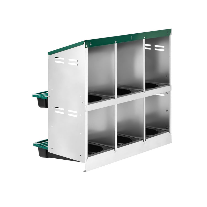 Alopet 6 Holes Chicken Nesting Box Hen Chook Laying Boxes