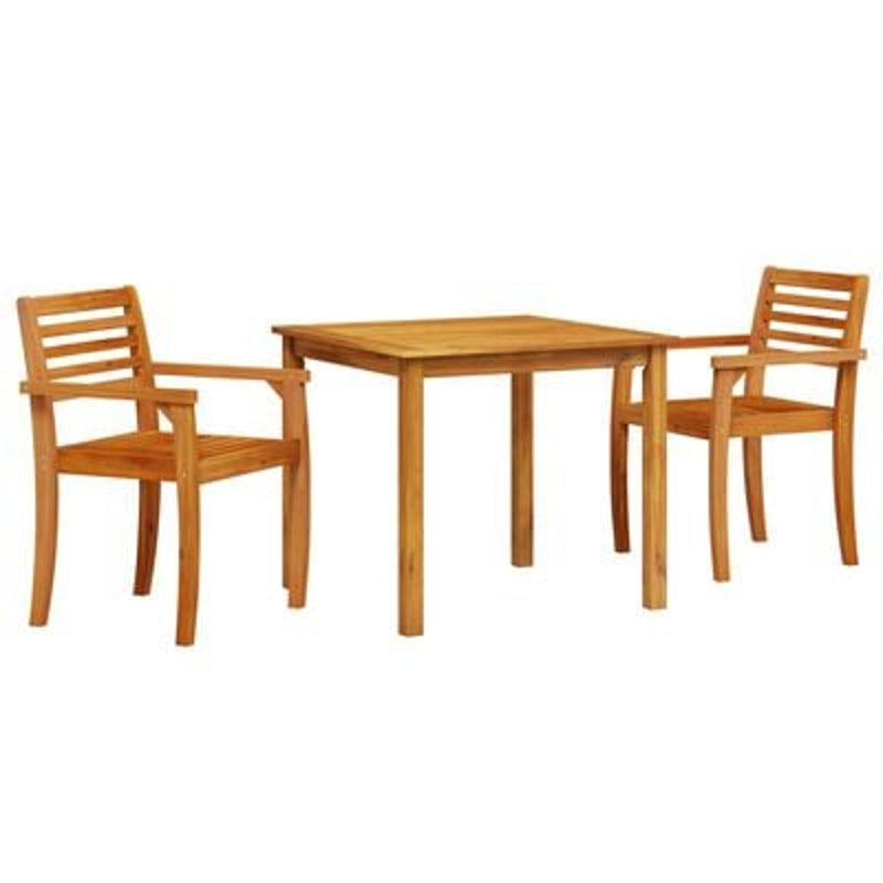 vidaXL Garden Dining Set 5 pcs Brown Solid Acacia Wood