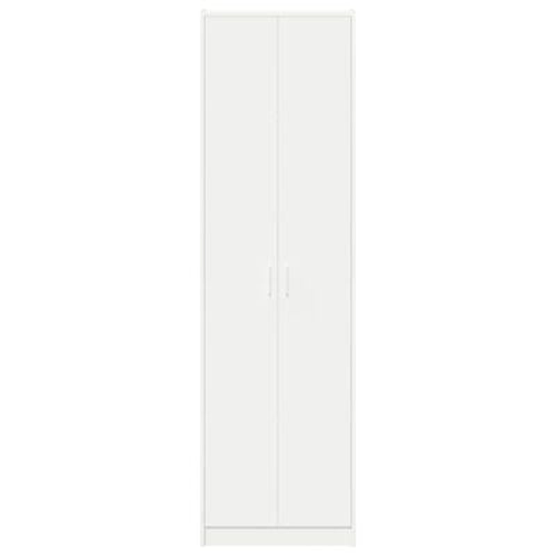 vidaXL Wardrobe with Shelf White 55 x 25 x 189 cm Engineered Wood