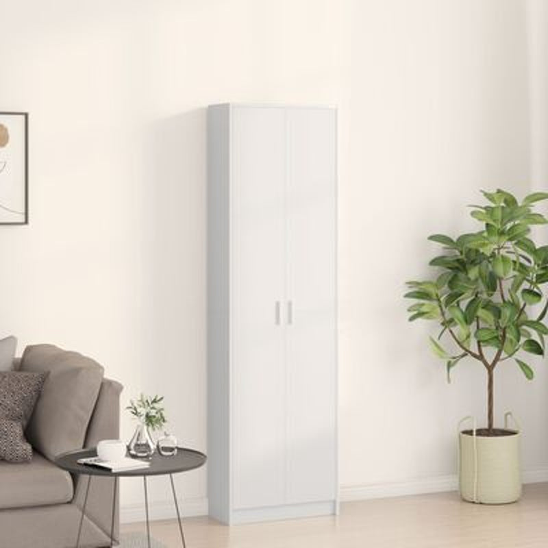 vidaXL Wardrobe with Shelf White 55 x 25 x 189 cm Engineered wood