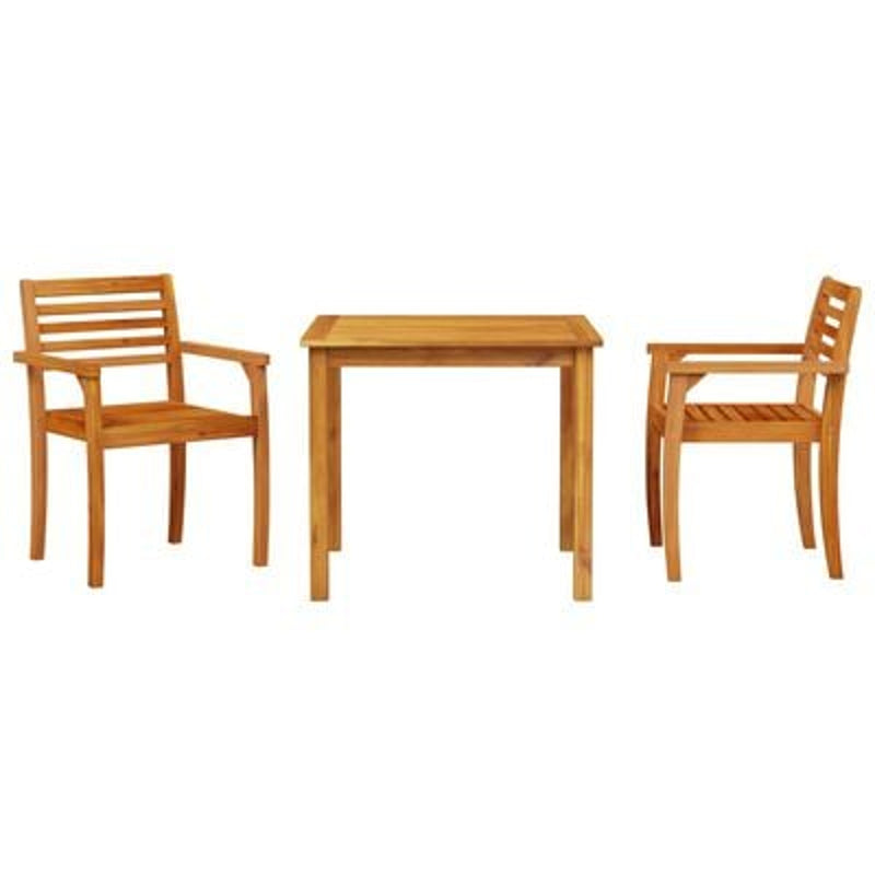 vidaXL Garden Dining Set 5 pcs Brown Solid Acacia Wood